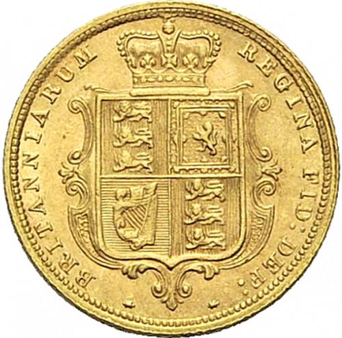 Half Sovereign Reverse Image minted in UNITED KINGDOM in 1885 (1837-01  -  Victoria)  - The Coin Database
