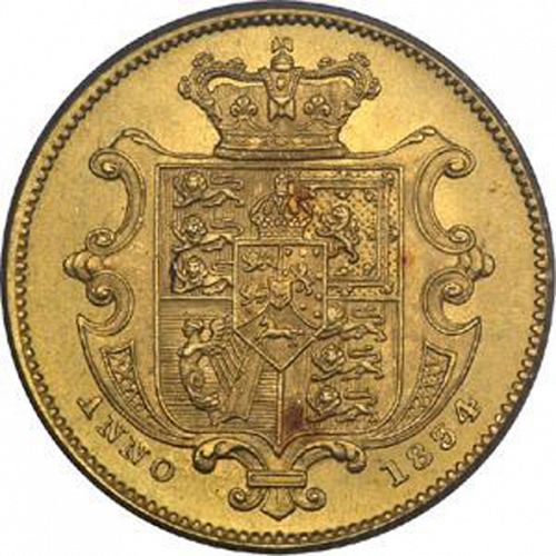Half Sovereign Reverse Image minted in UNITED KINGDOM in 1834 (1830-37 - William IV)  - The Coin Database