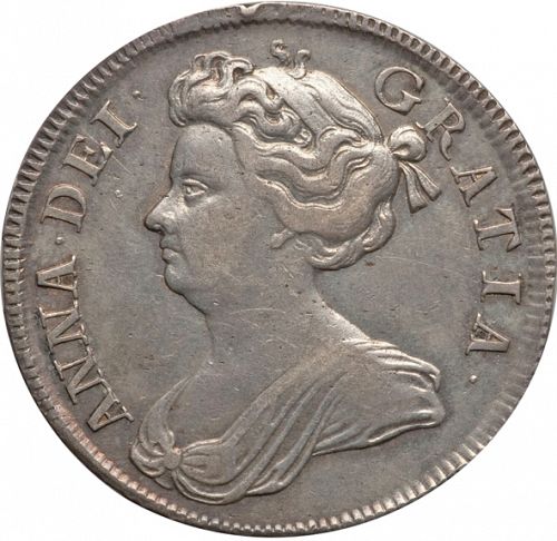 Halfcrown Obverse Image minted in UNITED KINGDOM in 1707 (1701-14 - Anne)  - The Coin Database