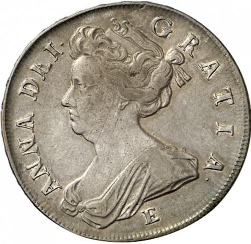 Halfcrown Obverse Image minted in UNITED KINGDOM in 1708 (1701-14 - Anne)  - The Coin Database