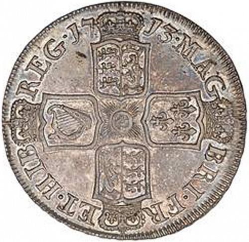 Halfcrown Reverse Image minted in UNITED KINGDOM in 1713 (1701-14 - Anne)  - The Coin Database