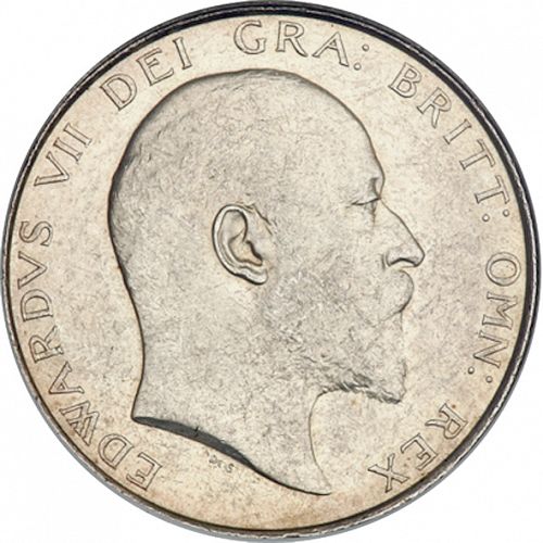 Halfcrown Obverse Image minted in UNITED KINGDOM in 1908 (1902-10 - Edward VII)  - The Coin Database