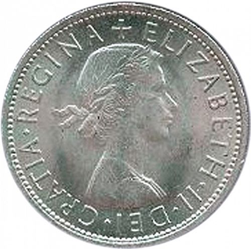 Halfcrown Obverse Image minted in UNITED KINGDOM in 1959 (1953-70  -  Elizabeth II)  - The Coin Database