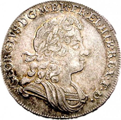 Halfcrown Obverse Image minted in UNITED KINGDOM in 1723 (1714-27 - George I)  - The Coin Database