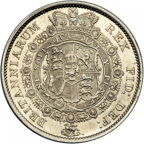 Halfcrown Reverse Image minted in UNITED KINGDOM in 1817 (1760-20 - George III - New coinage)  - The Coin Database