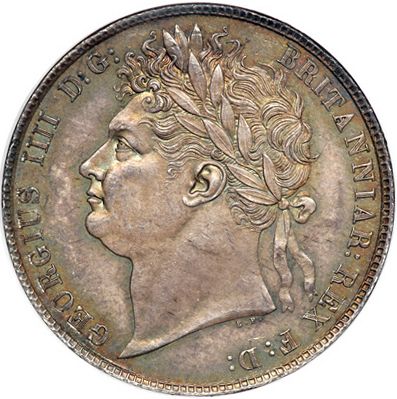 Halfcrown Obverse Image minted in UNITED KINGDOM in 1823 (1820-30 - George IV)  - The Coin Database