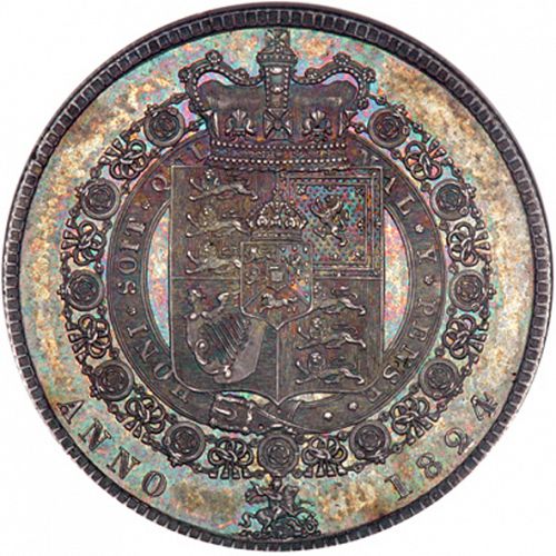 Halfcrown Reverse Image minted in UNITED KINGDOM in 1824 (1820-30 - George IV)  - The Coin Database