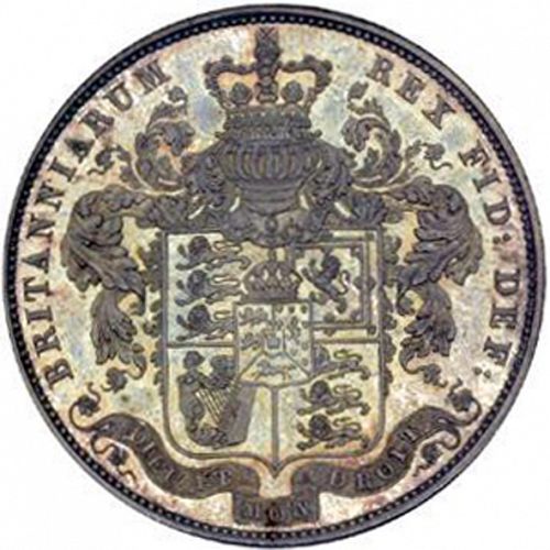 Halfcrown Reverse Image minted in UNITED KINGDOM in 1824 (1820-30 - George IV)  - The Coin Database