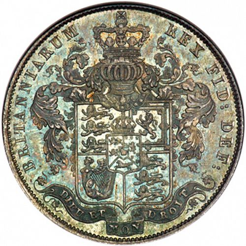 Halfcrown Reverse Image minted in UNITED KINGDOM in 1825 (1820-30 - George IV)  - The Coin Database