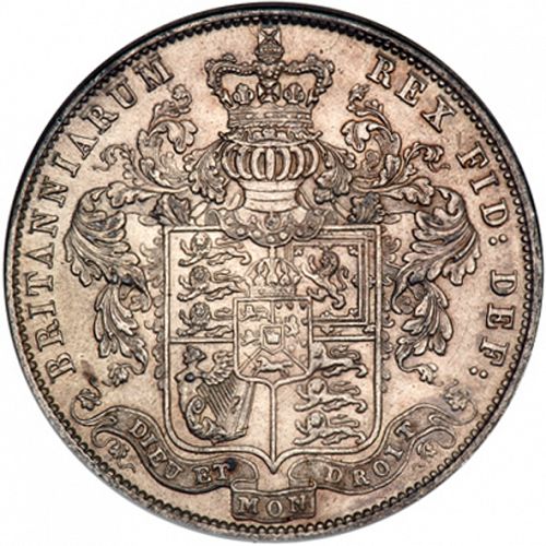 Halfcrown Reverse Image minted in UNITED KINGDOM in 1828 (1820-30 - George IV)  - The Coin Database