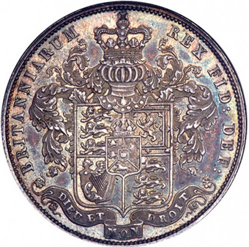 Halfcrown Reverse Image minted in UNITED KINGDOM in 1829 (1820-30 - George IV)  - The Coin Database