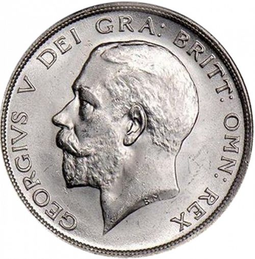 Halfcrown Obverse Image minted in UNITED KINGDOM in 1915 (1910-36  -  George V)  - The Coin Database