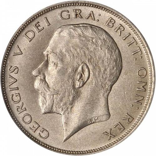 Halfcrown Obverse Image minted in UNITED KINGDOM in 1921 (1910-36  -  George V)  - The Coin Database
