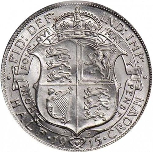 Halfcrown Reverse Image minted in UNITED KINGDOM in 1915 (1910-36  -  George V)  - The Coin Database