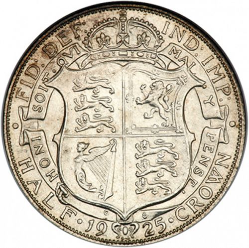 Halfcrown Reverse Image minted in UNITED KINGDOM in 1925 (1910-36  -  George V)  - The Coin Database