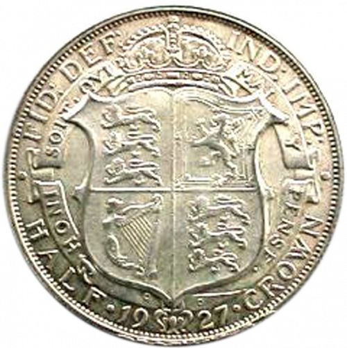 Halfcrown Reverse Image minted in UNITED KINGDOM in 1927 (1910-36  -  George V)  - The Coin Database