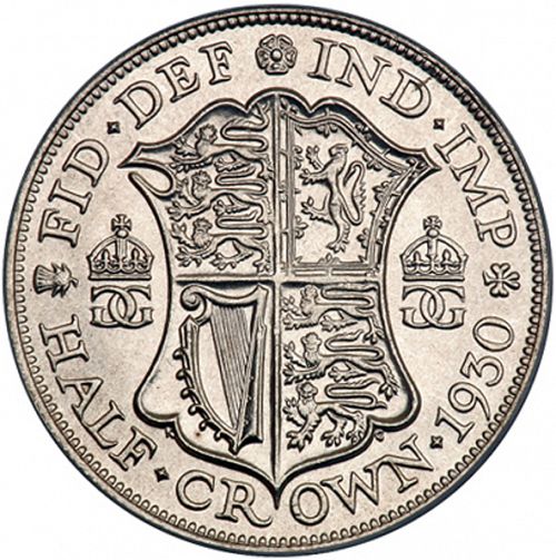 Halfcrown Reverse Image minted in UNITED KINGDOM in 1930 (1910-36  -  George V)  - The Coin Database