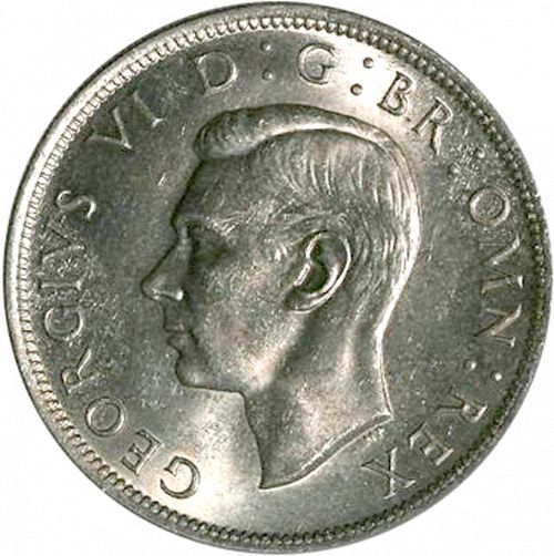 Halfcrown Obverse Image minted in UNITED KINGDOM in 1948 (1937-52 - George VI)  - The Coin Database