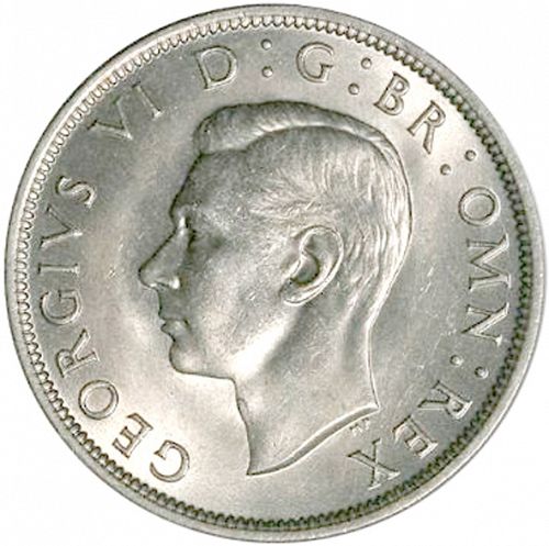 Halfcrown Obverse Image minted in UNITED KINGDOM in 1950 (1937-52 - George VI)  - The Coin Database