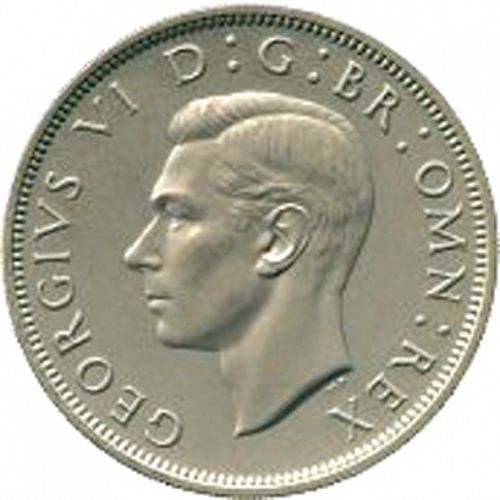 Halfcrown Obverse Image minted in UNITED KINGDOM in 1951 (1937-52 - George VI)  - The Coin Database