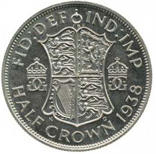 Halfcrown Reverse Image minted in UNITED KINGDOM in 1938 (1937-52 - George VI)  - The Coin Database