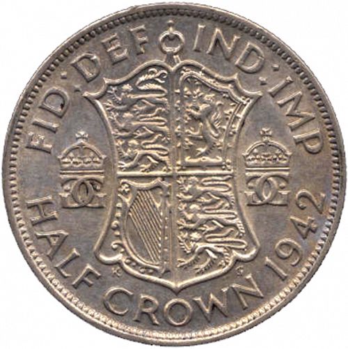 Halfcrown Reverse Image minted in UNITED KINGDOM in 1942 (1937-52 - George VI)  - The Coin Database