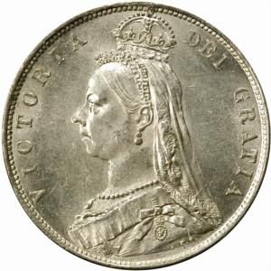 Halfcrown Obverse Image minted in UNITED KINGDOM in 1892 (1837-01  -  Victoria)  - The Coin Database