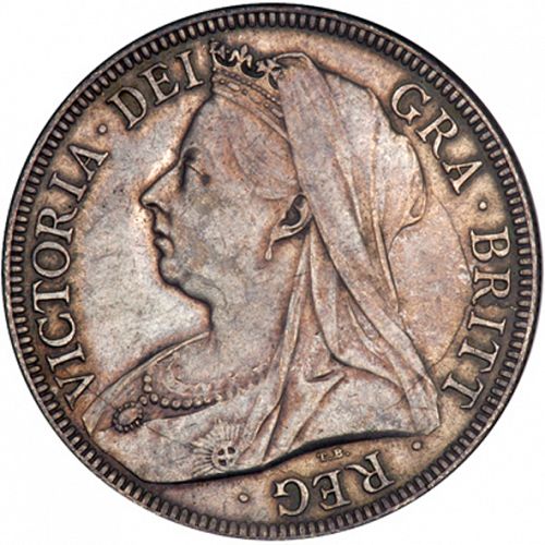 Halfcrown Obverse Image minted in UNITED KINGDOM in 1897 (1837-01  -  Victoria)  - The Coin Database