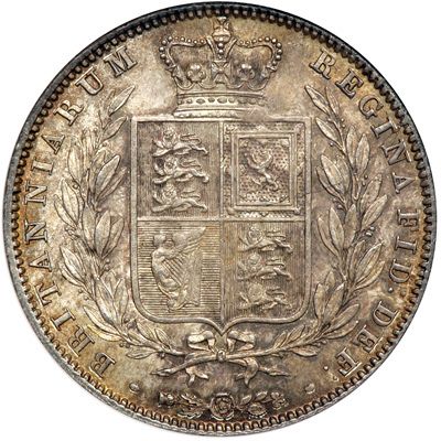 Halfcrown Reverse Image minted in UNITED KINGDOM in 1843 (1837-01  -  Victoria)  - The Coin Database