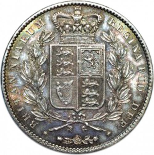 Halfcrown Reverse Image minted in UNITED KINGDOM in 1845 (1837-01  -  Victoria)  - The Coin Database