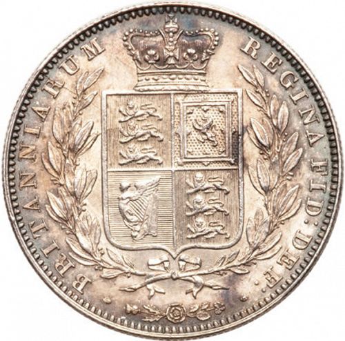 Halfcrown Reverse Image minted in UNITED KINGDOM in 1849 (1837-01  -  Victoria)  - The Coin Database