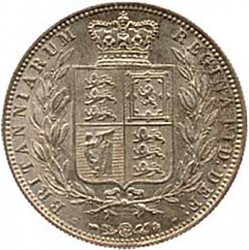 Halfcrown Reverse Image minted in UNITED KINGDOM in 1877 (1837-01  -  Victoria)  - The Coin Database