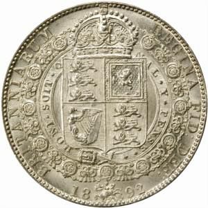 Halfcrown Reverse Image minted in UNITED KINGDOM in 1892 (1837-01  -  Victoria)  - The Coin Database