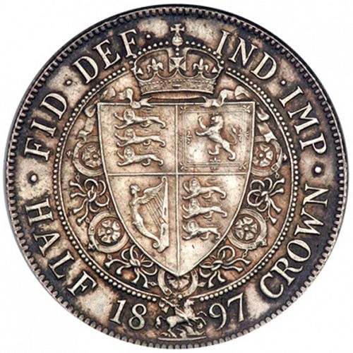 Halfcrown Reverse Image minted in UNITED KINGDOM in 1897 (1837-01  -  Victoria)  - The Coin Database