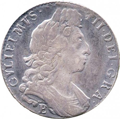 Halfcrown Obverse Image minted in UNITED KINGDOM in 1697E (1694-01 - William III)  - The Coin Database