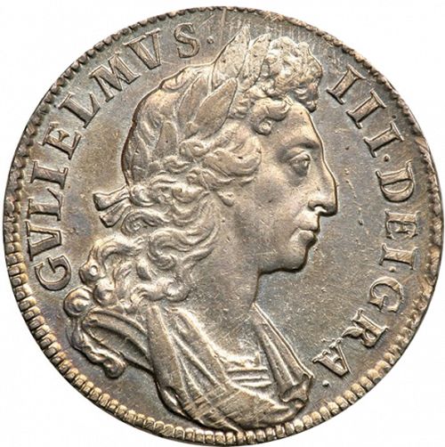 Halfcrown Obverse Image minted in UNITED KINGDOM in 1701 (1694-01 - William III)  - The Coin Database