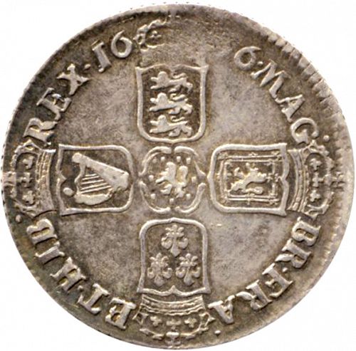 Halfcrown Reverse Image minted in UNITED KINGDOM in 1696N (1694-01 - William III)  - The Coin Database