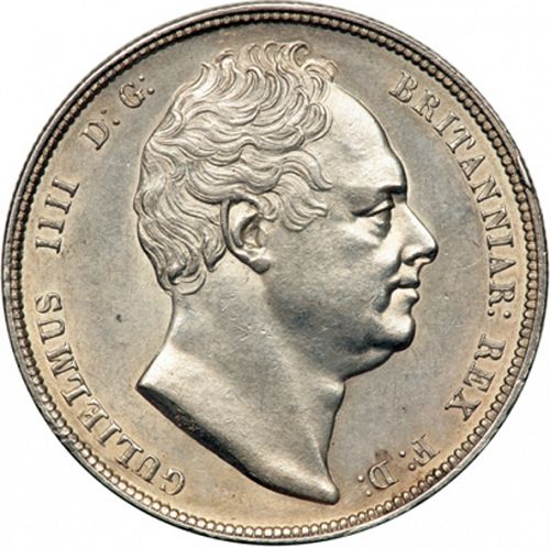Halfcrown Obverse Image minted in UNITED KINGDOM in 1834 (1830-37 - William IV)  - The Coin Database