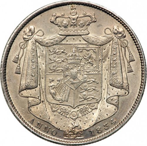 Halfcrown Reverse Image minted in UNITED KINGDOM in 1834 (1830-37 - William IV)  - The Coin Database
