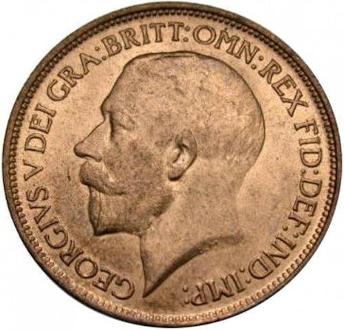 Halfpenny Obverse Image minted in UNITED KINGDOM in 1912 (1910-36  -  George V)  - The Coin Database