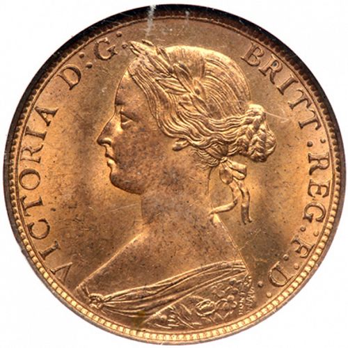 Halfpenny Obverse Image minted in UNITED KINGDOM in 1862 (1837-01  -  Victoria)  - The Coin Database