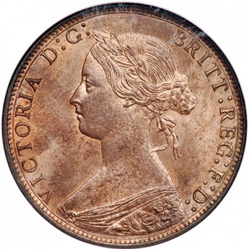 Halfpenny Obverse Image minted in UNITED KINGDOM in 1870 (1837-01  -  Victoria)  - The Coin Database