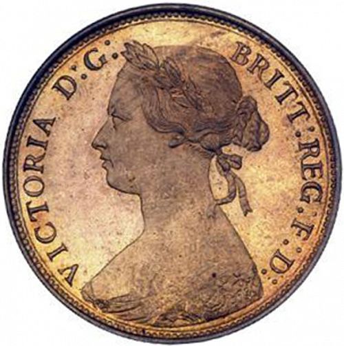 Halfpenny Obverse Image minted in UNITED KINGDOM in 1876H (1837-01  -  Victoria)  - The Coin Database