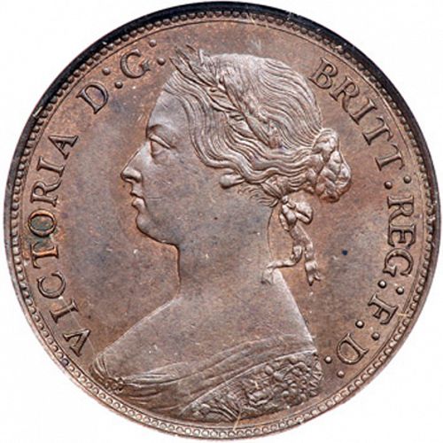 Halfpenny Obverse Image minted in UNITED KINGDOM in 1877 (1837-01  -  Victoria)  - The Coin Database