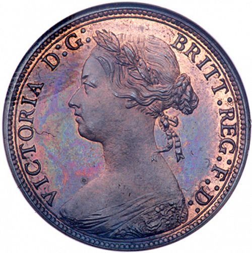 Halfpenny Obverse Image minted in UNITED KINGDOM in 1878 (1837-01  -  Victoria)  - The Coin Database