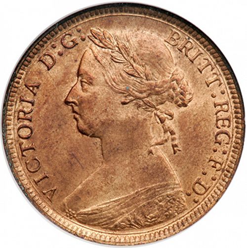 Halfpenny Obverse Image minted in UNITED KINGDOM in 1886 (1837-01  -  Victoria)  - The Coin Database