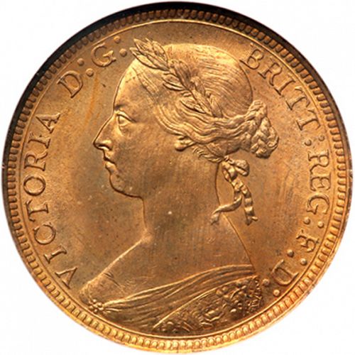 Halfpenny Obverse Image minted in UNITED KINGDOM in 1891 (1837-01  -  Victoria)  - The Coin Database
