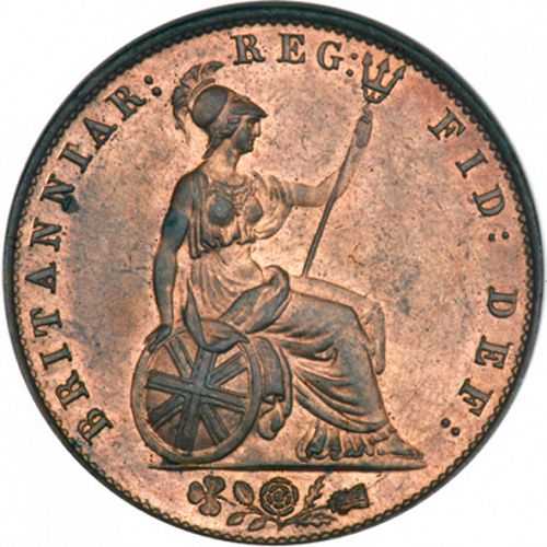 Halfpenny Reverse Image minted in UNITED KINGDOM in 1838 (1837-01  -  Victoria)  - The Coin Database