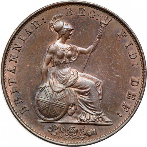 Halfpenny Reverse Image minted in UNITED KINGDOM in 1841 (1837-01  -  Victoria)  - The Coin Database
