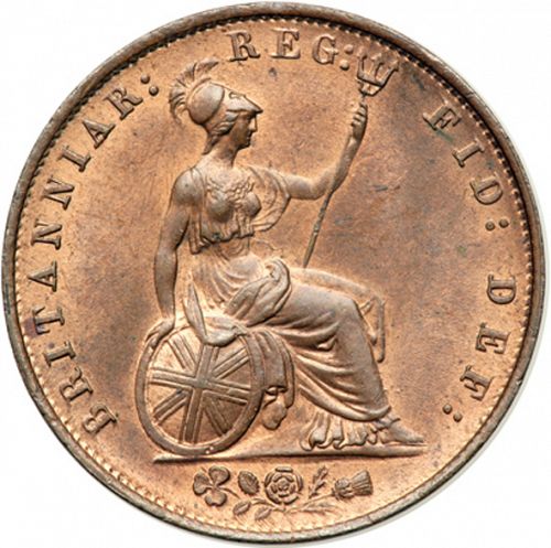 Halfpenny Reverse Image minted in UNITED KINGDOM in 1853 (1837-01  -  Victoria)  - The Coin Database